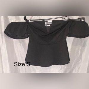 Black Charlotte Russe crop top.